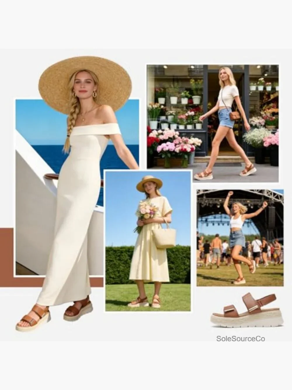Espadrille Wedges Platform Sandals Orthopedic Arch Support Cushion Insole Buckle